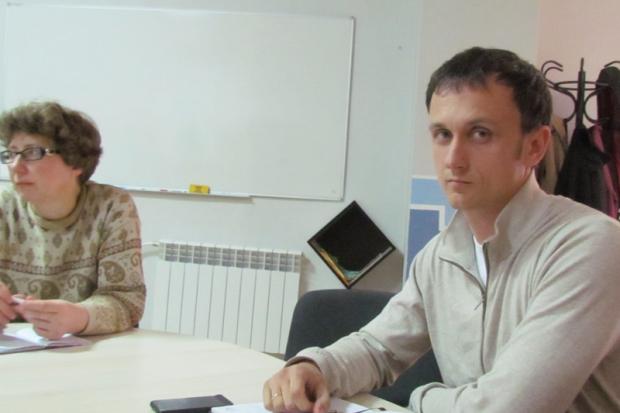 Олександр Грегораш зібрав однодумців для втілення ідеї про "обличчя" Калуша | Фото: Оксана Гузинець-Мудрик