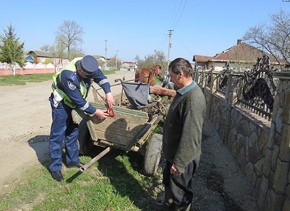 Водії гужового транспорту за допущені порушення Правил дорожнього руху також несуть відповідальність згідно вимог законо