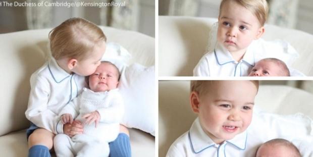 Принц Джорд і принцеса Шарлотта. | Фото:  Тwitter/KensingtonRoyal
