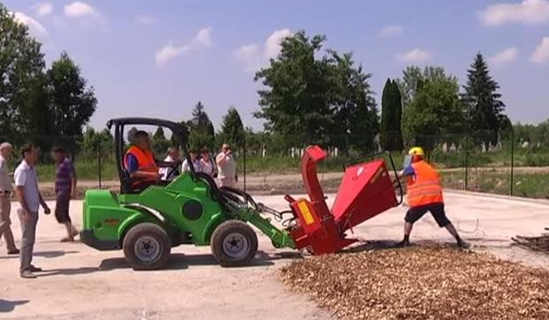 Нещодавно збудований майданчик в рамках проекту "Управління відходами, що біологічно розкладаються" у Коломиї 