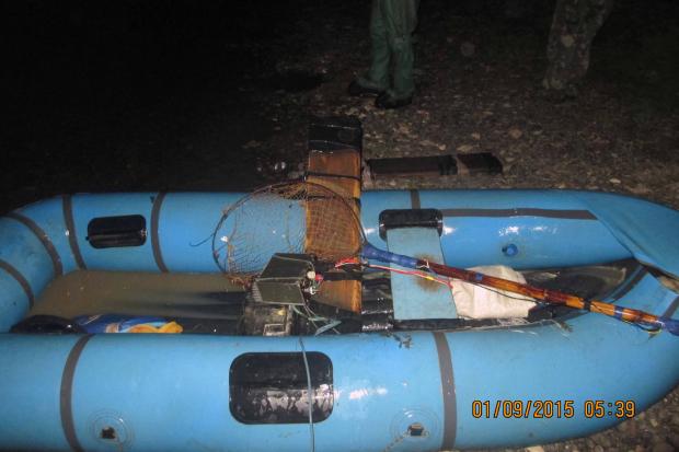 Браконьєрів затримано. Їхній улов вражав як кількісно, так і за видами риб. Серед &ldquo;червонокнижних&rdquo; видів: 5 