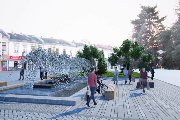 Перед універмагом "Коломия" відреставрують зруйнований фонтан | Фото: dzerkalo.media