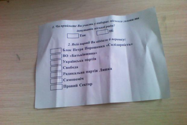 Калушанам, яких питають про вибори, повноцінного вибору не дали | Фото: Іван Ляхович/Facebook
