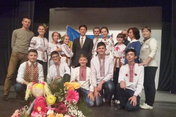  Олександр Александрович та калуські школярі взяли участь в урочистому відкритті ІІІ-го Міжнародного дитячого фестивалю 