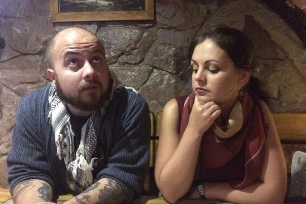 "Нас. Троє" цього разу були на презентації двоє | Фото: Ірина Червінська