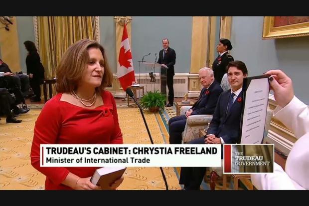 Христя Фріланд балотувалася на довиборах до парламенту Канади від Ліберальної партії. | Фото: Facebook/FrAlexander Micha