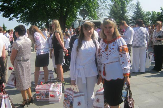 Марія Харишин зі своєю наставницею Наталією Бандурою. | Фото: rogatka.if.ua