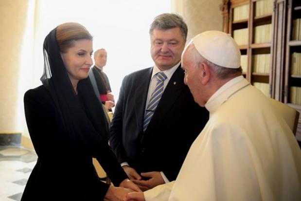 Президент України відзначив, що зустріч із папою Франциском була дуже зворушливою | Фото: Петро Порошенко/Facebook