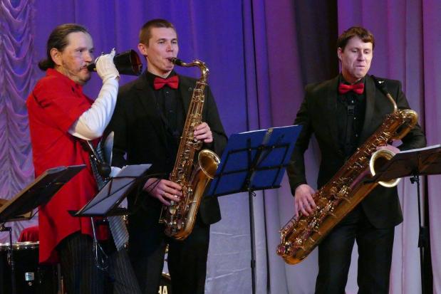 Київський квартет саксофоністів уперше завітав до Калуша у рамках відзначення 30-річчя із часу створення | Фото: Юрій Ри