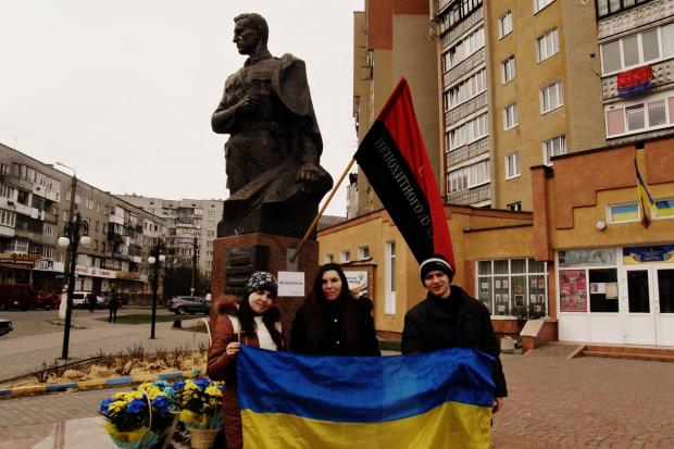 Калушани учора висловили підтримку Надії Савченко | Фото: Наталія Кожура/Facebook