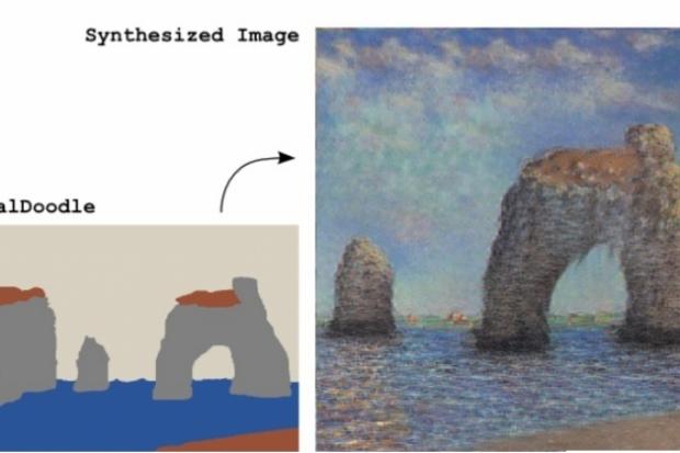 Нейромережа зчитує особливості стилю зразка, переносить їх на зображення, і на виході у Neural Doodle виходить нова повн