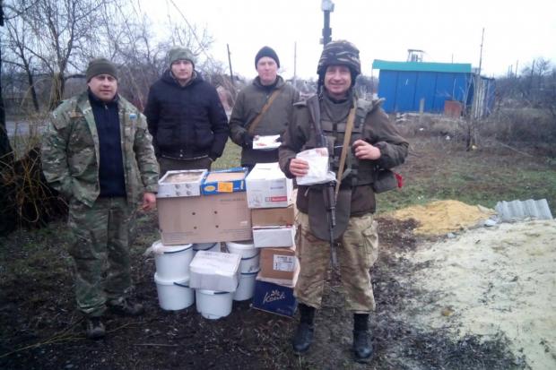 Вареники доставлені адресатові з Бурштина у зону АТО