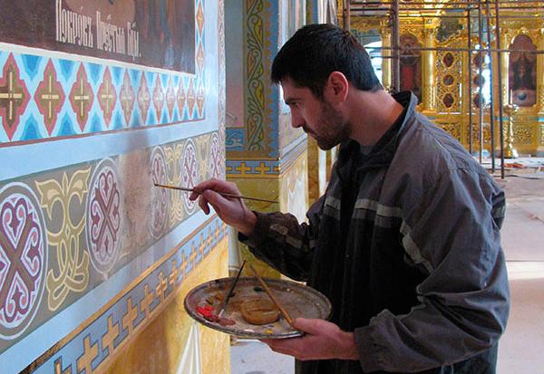 Реставрація розписів в Похвальному храмі Свято-Успенської Почаївської лаври