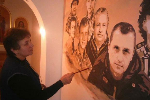 Панно створила колишній вчитель малювання Оксана Пасічник | Фото: Ігор Мудрик