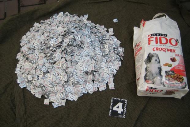 Правоохоронці одночасно затримали кур&rsquo;єра під час перевезення десяти з половиною тисяч наркотичних пігулок через к