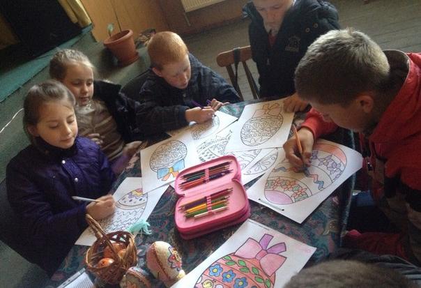 Малюнки писанок залишили для прикрашання Народного дому на Великодні свята
 | Фото: Управління культури