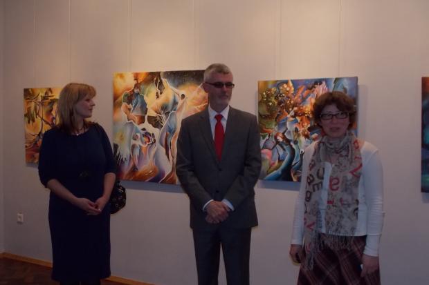 На відкритті виставки абстраціоніста, який нині проживає в Угорщині | Фото: Людмила Степова