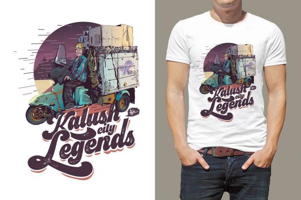 Легенди Калуша. Після Фунтика Олег Білий розробив принт із дядьком Валіком