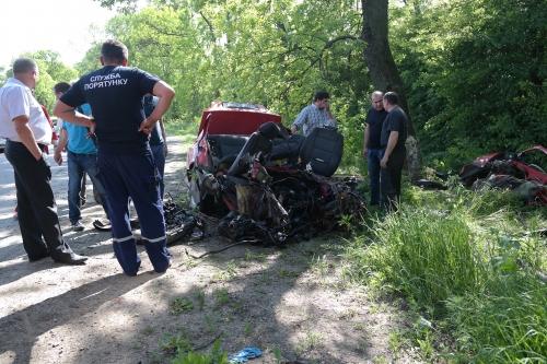 Автівку занесло у дерево і водій шансів вижити не мав