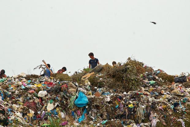 Хтось дозволив ромам поселитися на сміттєзвалищі, побудувати помешкання та розгорнути бізнес | Фото: Євген Гапич