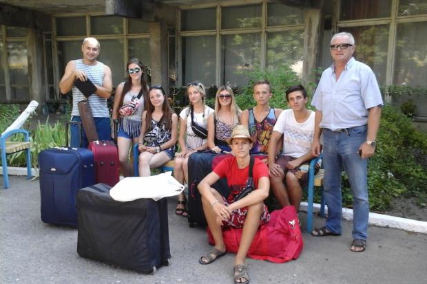 Учора в Одесу, у табір "Молода гвардія" прибула команда із Калуша, щоб прийняти участь у змаганнях ІІІ Всеукра