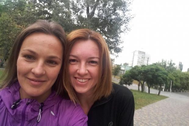 Людмила Пилипчак прийняла естафету віджимань і передає її колегам