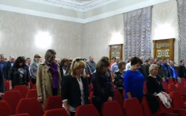 Міська рада вшанувала розстріляних у Бабиному Яру