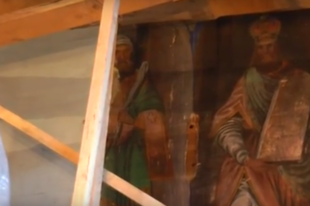 У храмі віднайшли фрагмент розписів початку XVIII ст. 