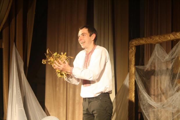 Фрагмент моно-вистави "Сторінка моєї душі".  | Фото: Віктор Пазухін