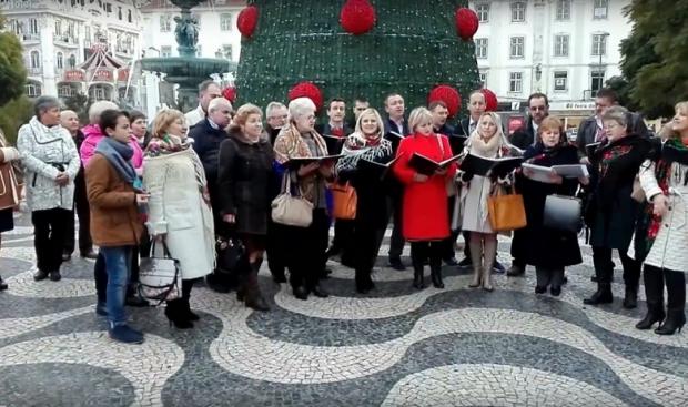 Українці заколядували на центральній площі Лісабона 