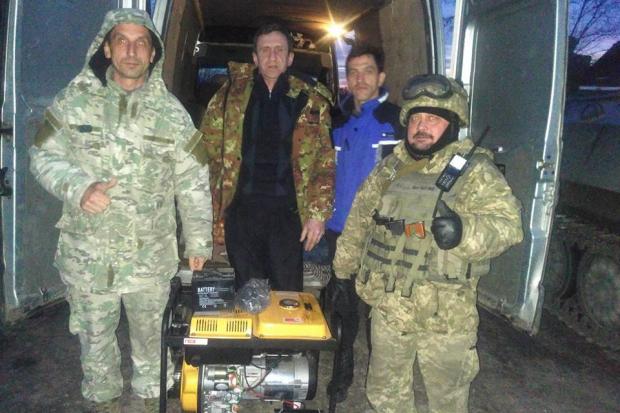 Дизельний генератор, закуплений коштом міського бюджету, успішно доставлений на передову АТО | Фото: Віталій Кобута