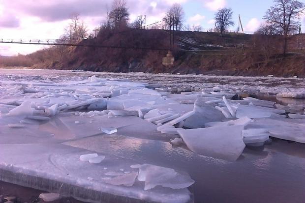 Так виглядає льдохід на Пруті | Фото: Василь Попович