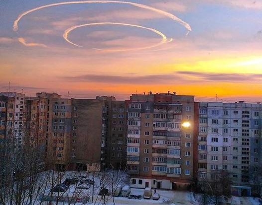 Так виглядало небо над Івано-Франківськом | Фото: Надія Пилип