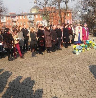 Калушани сьогодні вшанували Тараса Шевченка | Фото: Наталія Табачук