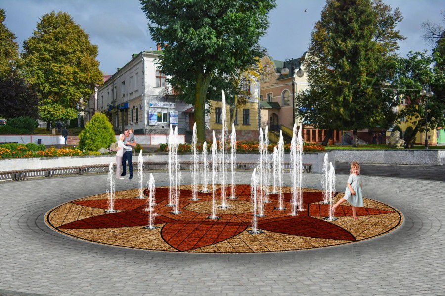 На площі Героїв буде пішохідний фонтан