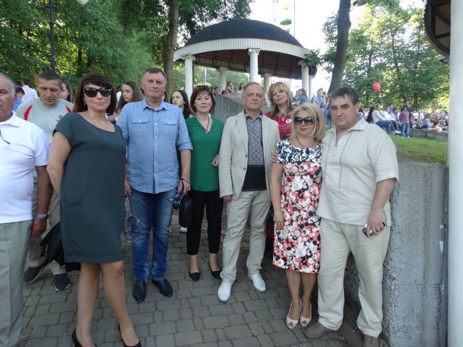 Міський голова і його заступники у міському парку культуриі  відпочинку імені Івана Франка під час відзначення Дня міста