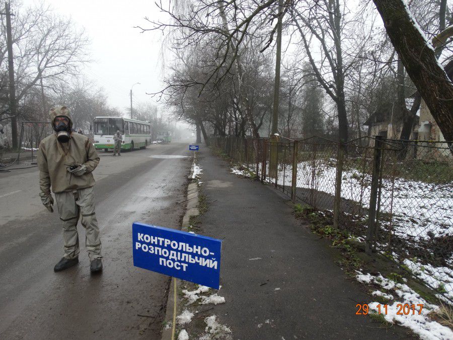 Під час проведення навчання для ліквідації умовної аварії були задіяні всі спеціалізовані служби цивільного захисту