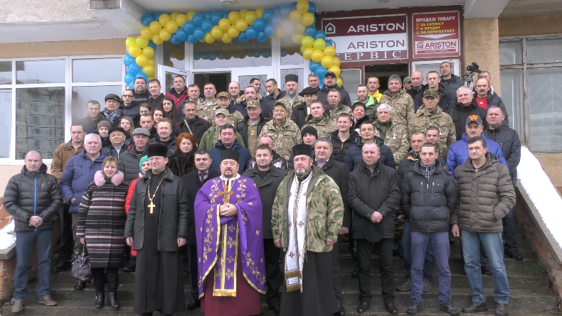 Під час відкриття музею АТО та Майдану у Спілці ветеранів АТО Калущини