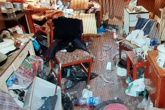 Так виглядало помешкання в гуртожитку після розбірок