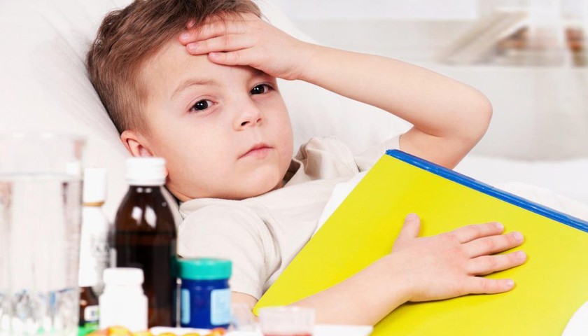 Ілюстрація. ГРВІ вкладає школярів у ліжка