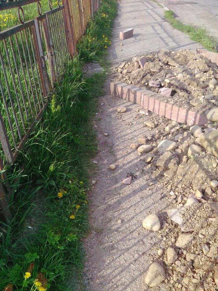 Так виглядала пішохідна доріжка ближче до кінця дня