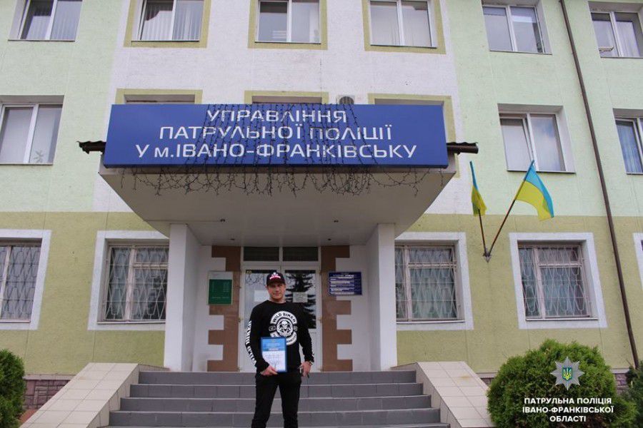 Франківець отримав подяку від патрульної поліції