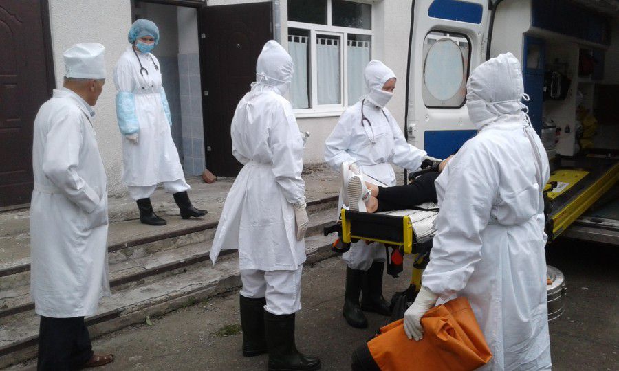 У Калуші провели комплексне навчально-тренувальне заняття з ліквідації осередку холери