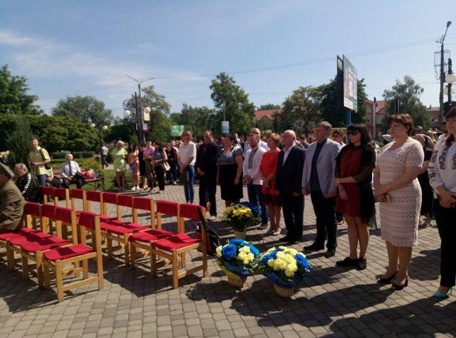 Завершився захід церемонією покладання квітів до пам&rsquo;ятника Генерал-хорунжому Роману Шухевичу та пам&lsquo;ятного 