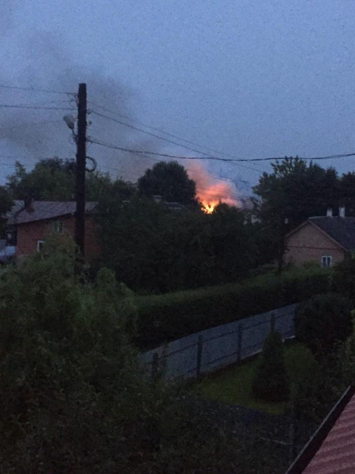 На Загір'ї вчора ввечері палала пожежа | Фото: Ірина Кілко