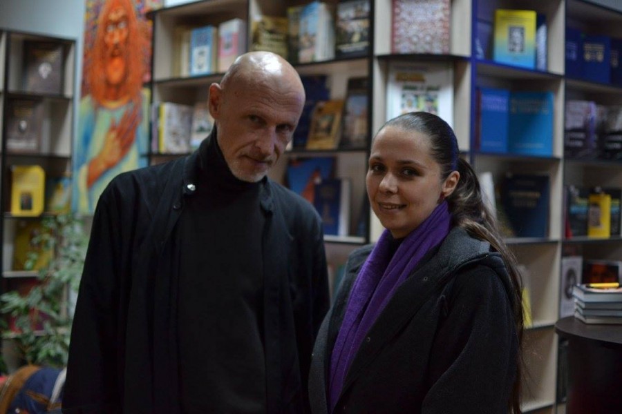 Калушани Юрій Іздрик та Івоне Хох | Фото: Дмитро Федорців