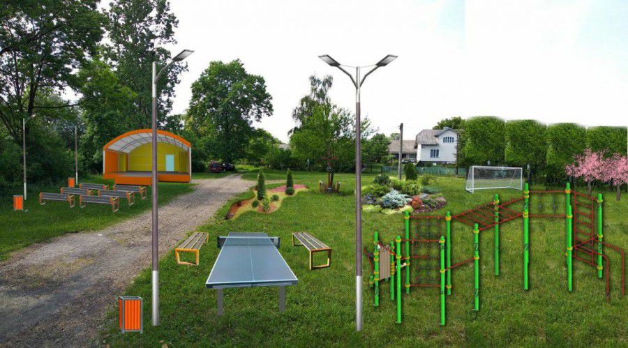 Таким бачить сквер "Радість" у Хотіні Христина Вальнюк