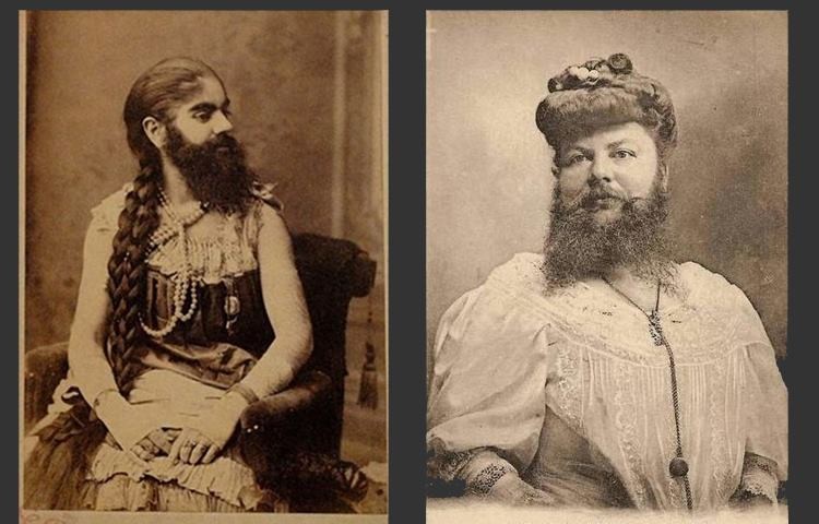 На початку серпня 1903 року станиславівці могли споглядати незвичні виступи бородатої жінки та її супутника-ліліпута, як