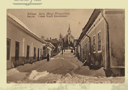 Вулиця Марії Конопніцької (теперішня Костельна) на поштівці 1916 року, виданій М. Нойманом | Фото: Зображення з книги &l