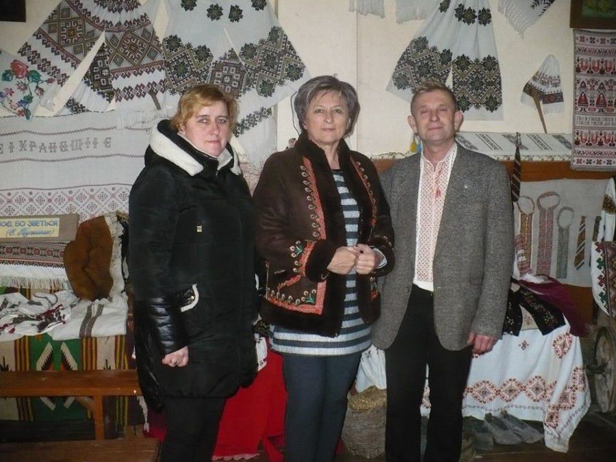 Оксана Тебешевська разом із засновниками музею &mdash; Марією та Олександром Зайчиковими | Фото: Оксана Тебешевська